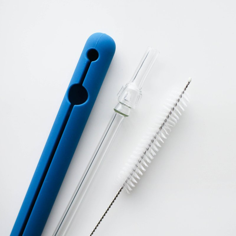 摩艾细造型玻璃吸管-清透 - 环保吸管 - 玻璃 透明