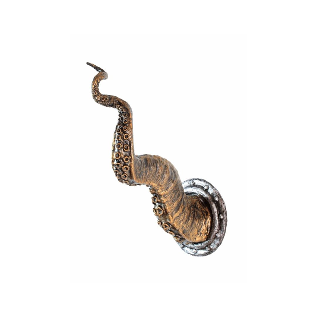 Octopus wall sculpture, Brass Tentacle, Cthulhu mythos Fantasy, Pirates of the C - 金工/饰品 - 塑料 银色