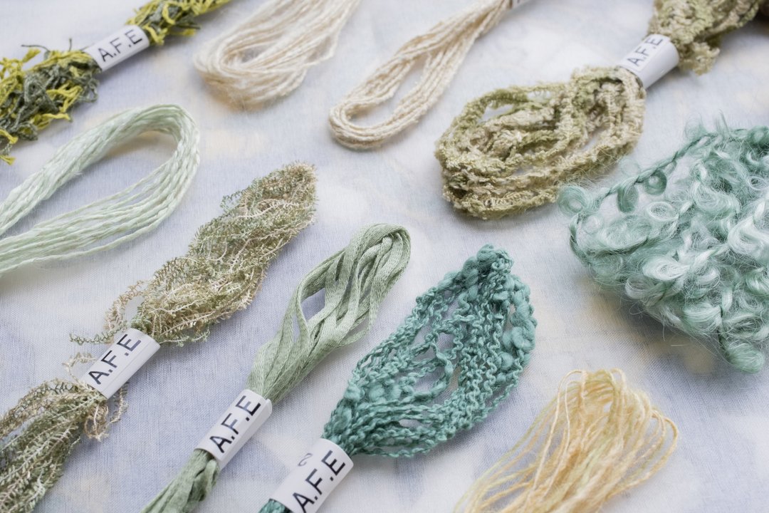 Variety thread green 10 color assortment set Please use it to create your own unique work. - 编织/刺绣/羊毛毡/裁缝 - 绣线 绿色