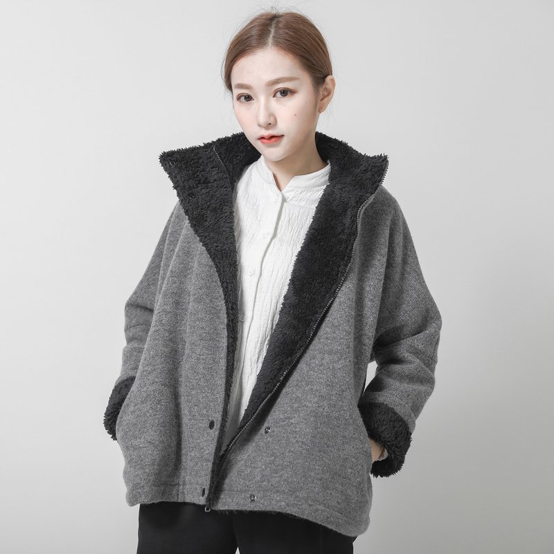 SU:MI said Hunter 猎人绒毛外套_6AF206_灰 - 女装休闲/机能外套 - 棉．麻 灰色