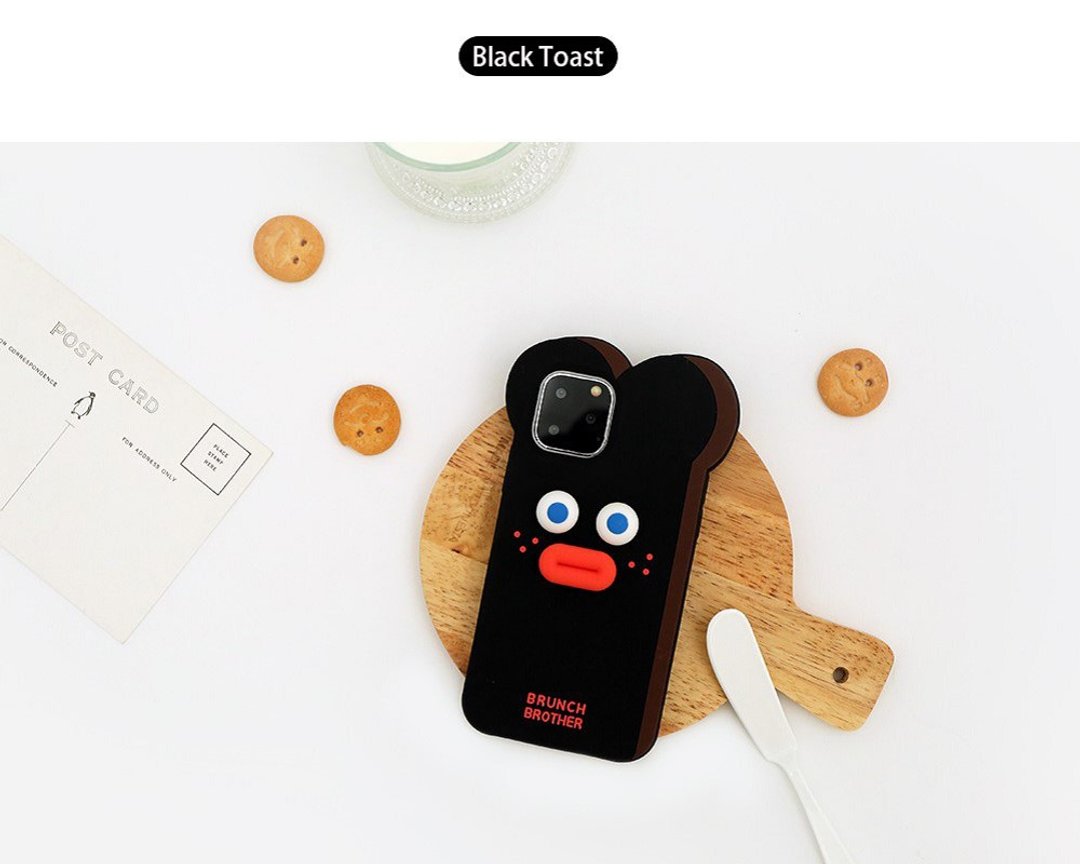 Romane Brunch brother 早午餐兄弟 iPhone 11 吐司造型手机壳 - 手机壳/手机套 - 硅胶 