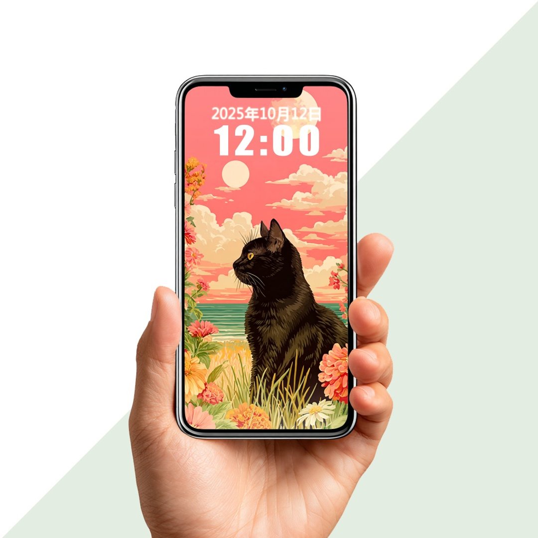 草原里的望阳猫2 插画桌布套组 - 电脑手机桌布/贴图/App 图示 - 其他材质 