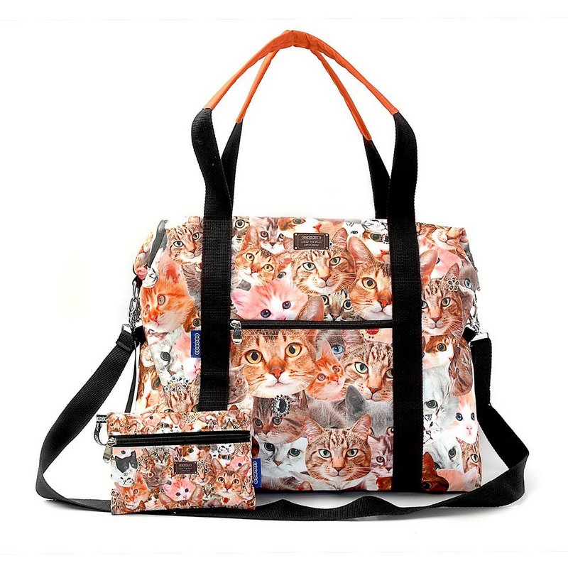 【COPLAY设计包】Cats 旅行袋   肩背包   斜背包   手提包 - 侧背包/斜挎包 - 防水材质 灰色