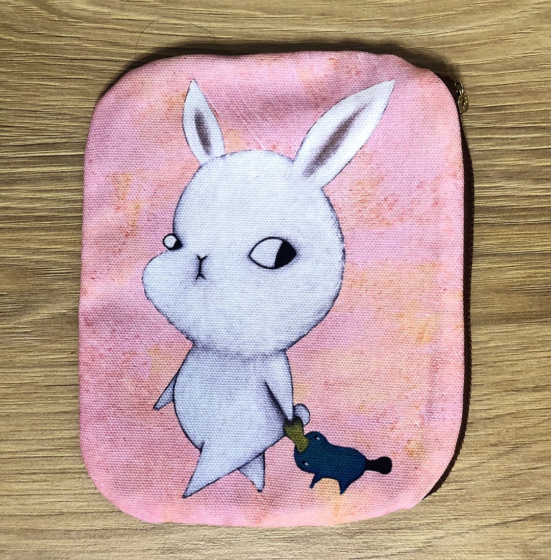 emmaAparty插画小包 散散步 - 化妆包/杂物包 - 棉 