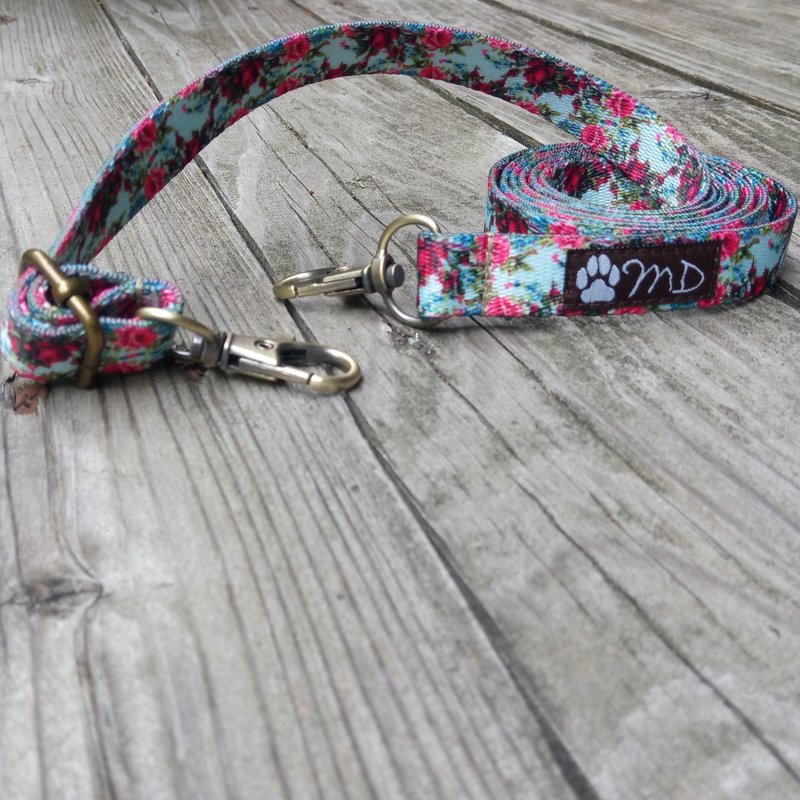 玫瑰花园手机斜挎可调式挂绳 / 日本制造 - 挂绳/吊绳 - 防水材质 蓝色