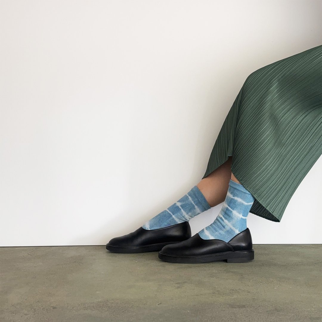 日本制造 靛蓝染色 JAPANBLUE INDIGO DYED SOCKS 5趾 #1 - 袜子 - 棉 