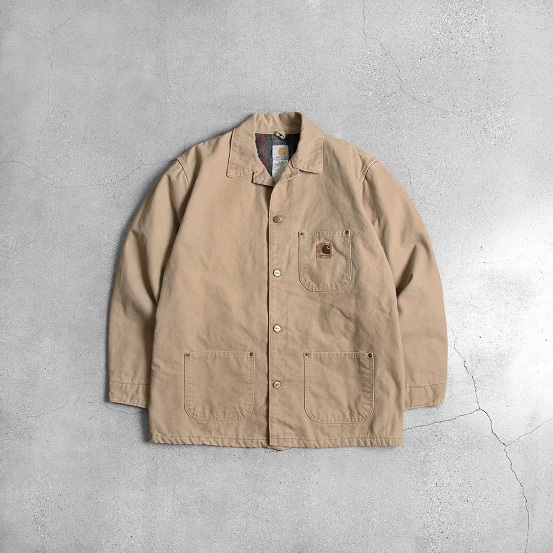 Carhartt Jacket 工作夹克 / Vintage 古着 - 男装外套 - 其他材质 卡其色
