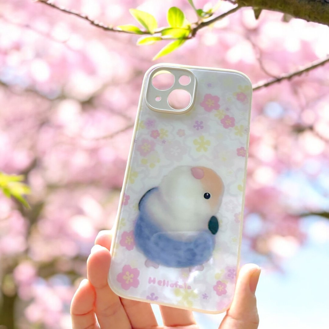 紫色爱情鸟鹦鹉 小鹦 手机壳 手机套 多个手机型号可订 iphone齐 - 手机壳/手机套 - 塑料 白色