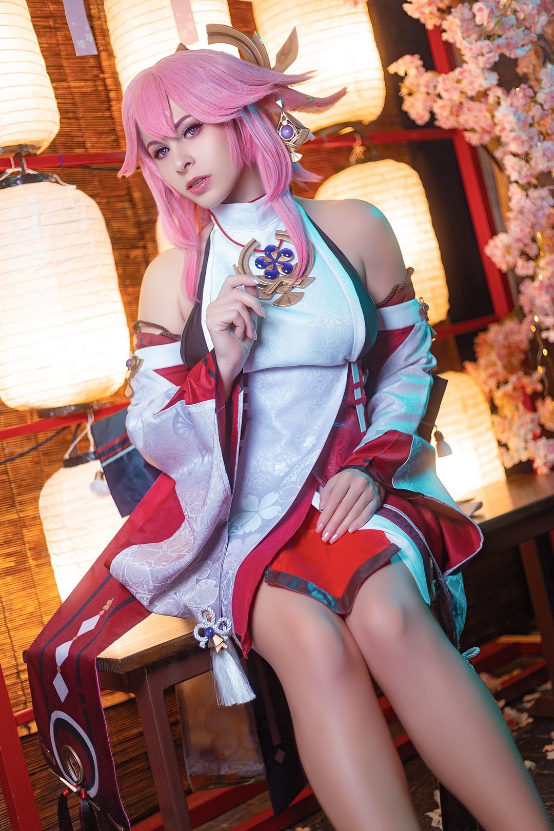八重神子 cos服 假发 耳朵 - 其他 - 其他人造纤维 多色