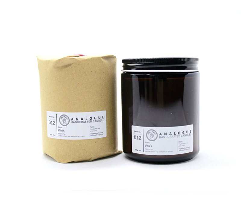 Analogue Vito's Bee&Soy Wax Candle维托教父大豆香氛蜡烛 - 香薰/精油/线香 - 其他材质 咖啡色