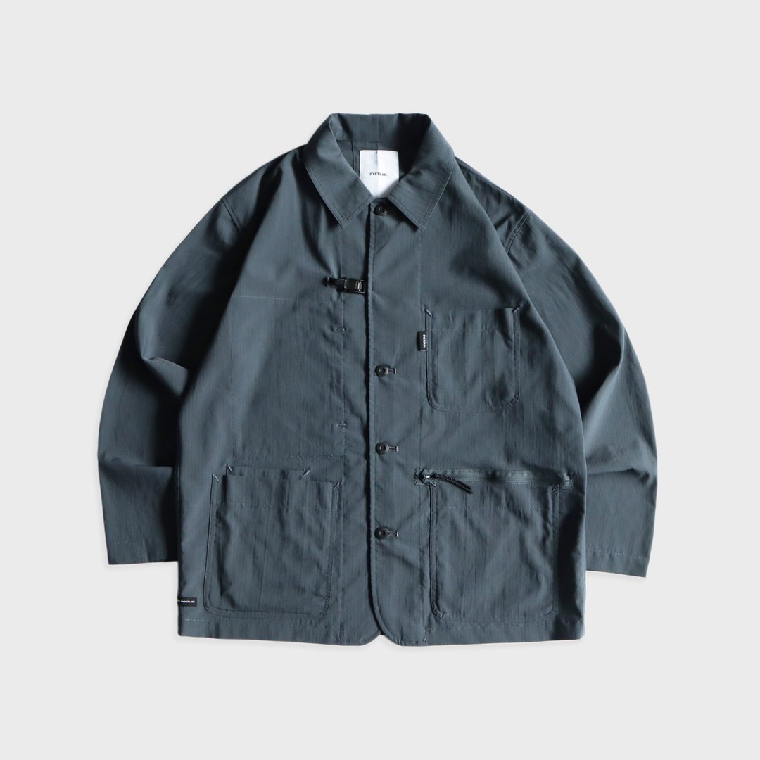 DYCTEAM - Coolmax Loose Work Jacket (gray blue) - 男装外套 - 其他材质 灰色