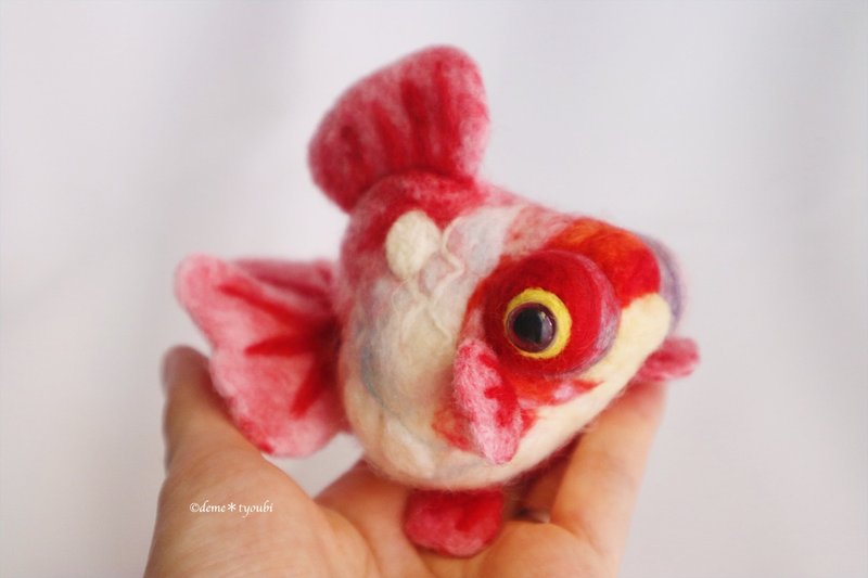 大短尾樱花德梅金 - 玩偶/公仔 - 羊毛 粉红色