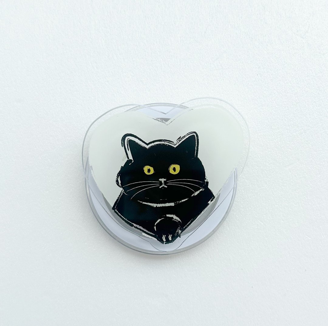 【CINDY CHIEN】爱心猫六款磁吸手机气囊支架Magsafe - 手机座/防尘塞 - 压克力 