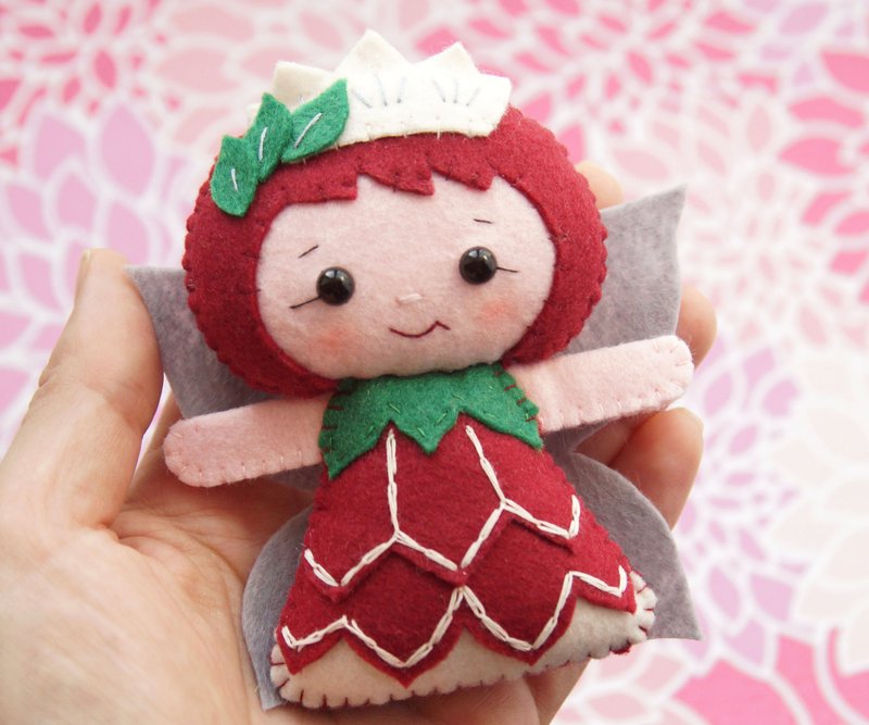 Felt doll pattern, Felt fairy pattern, PDF felt pattern, Felt sewing pattern - 手工艺教程/工具书 - 其他材质 