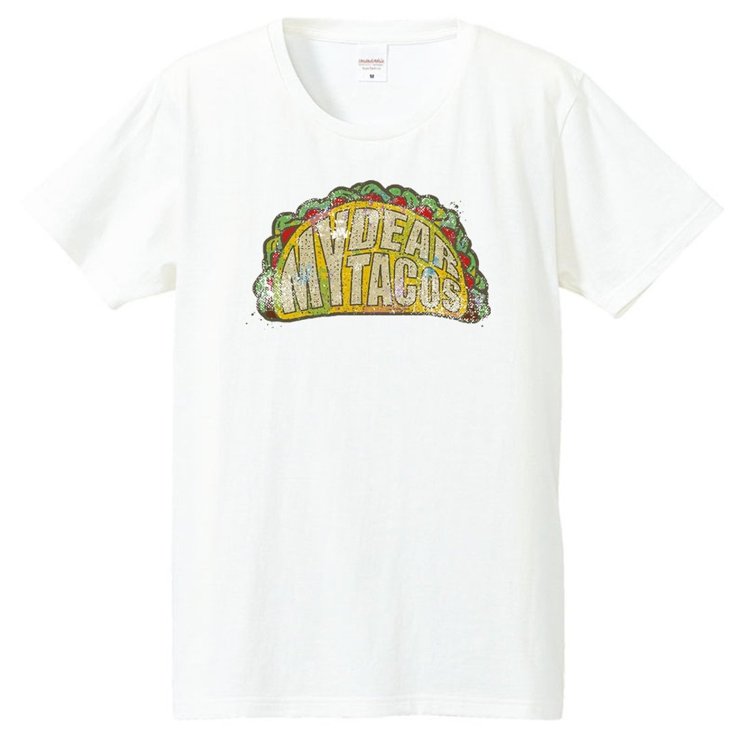 T-shirt / My dear the tacos - 男装上衣/T 恤 - 棉．麻 白色