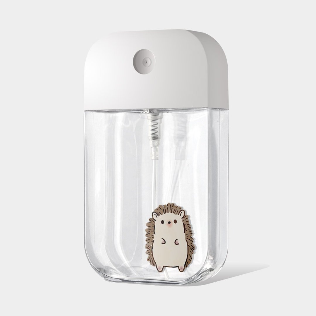 站姿刺猬 酒精瓶 防疫用品 卡片式喷瓶 PU028 - 收纳用品 - 塑料 卡其色