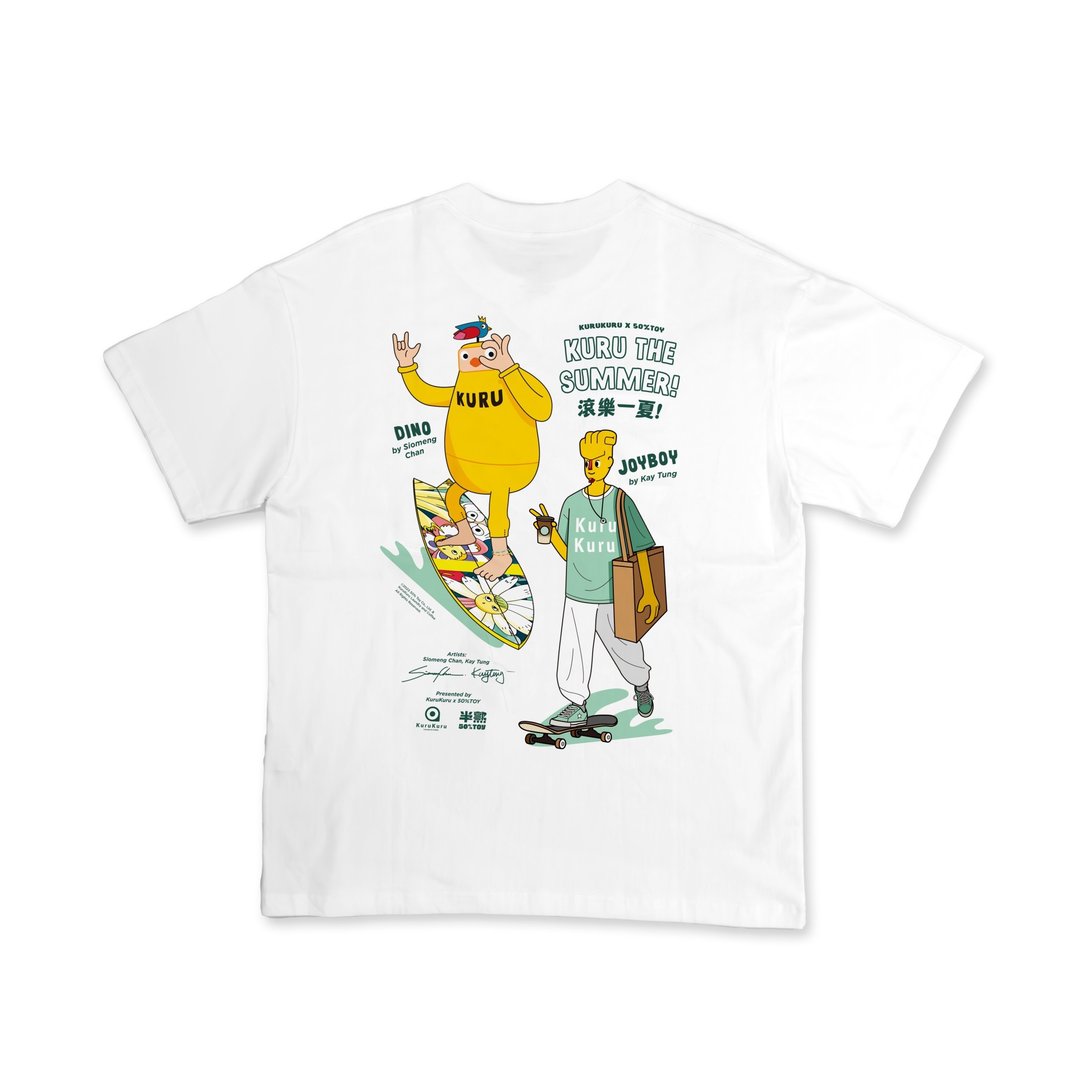 Kuru the Summer TEE   滚乐一夏T恤 预购 - 女装 T 恤 - 棉 白色