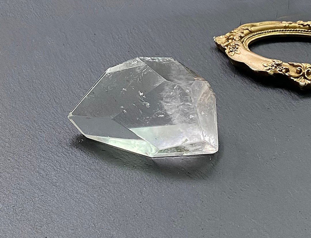 天然纯净冰透体能量几何白水晶 办公室 居家 摆件 可消磁晶石饰品 - 其他 - 水晶 白色