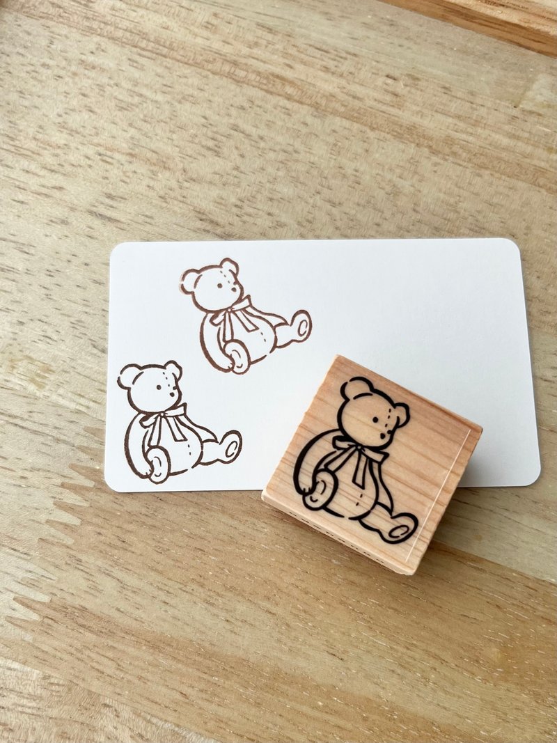 橡胶印章【泰迪】Teddy bear STAMP - 印章/印台 - 橡胶 