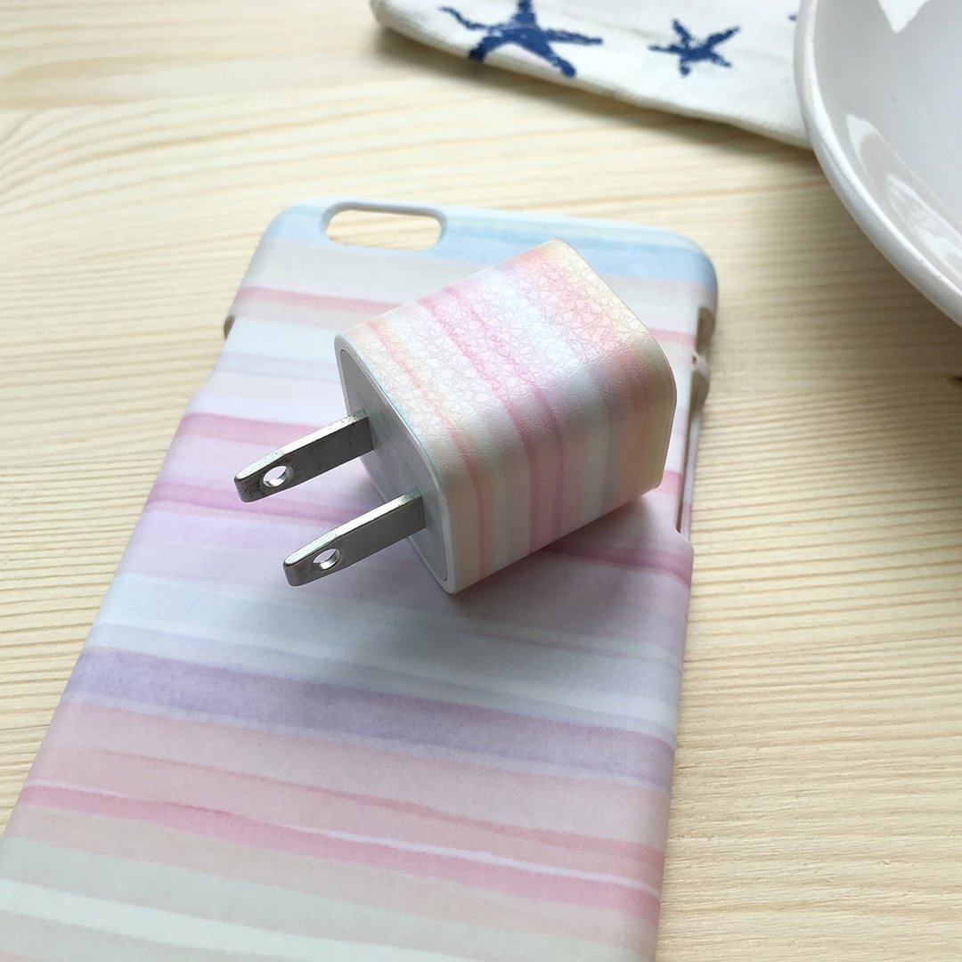 小物插头贴纸组-iPhone(i5.i6s,i6splus)简约造型插头贴纸/圣诞节礼物 - 手机壳/手机套 - 纸 多色