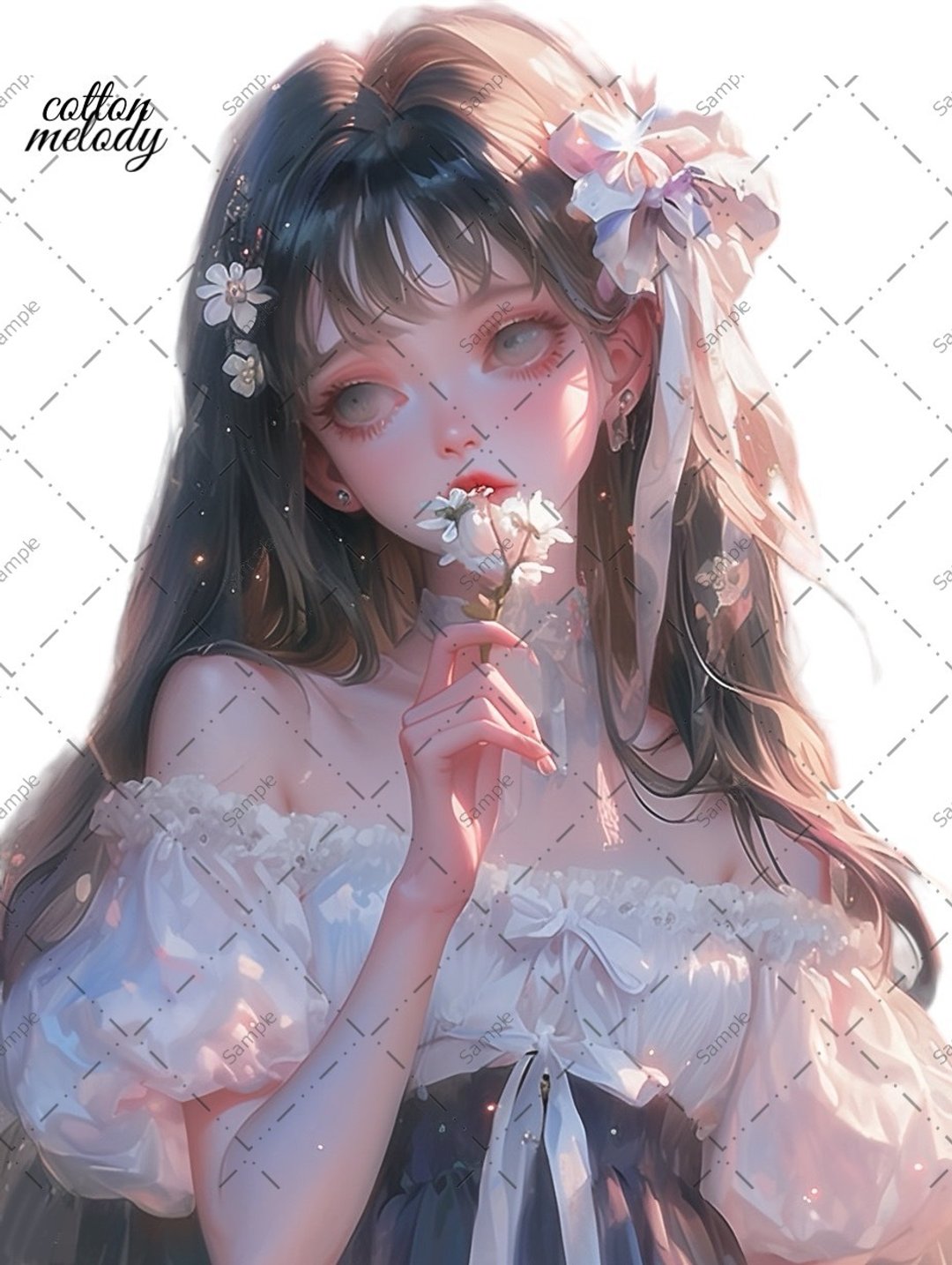 original sticker no.804 人物贴纸 原创贴纸 人物贴纸 女孩贴纸 原创人物贴纸 - 贴纸 - 纸 