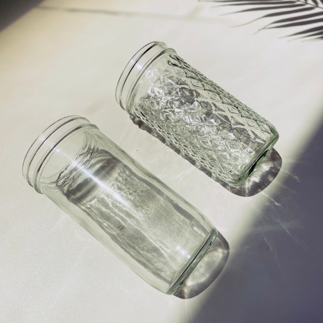 WildJar 梅森罐 600ml 700ml宽口经典/晶钻菱格梅森玻璃罐/环保杯 - 其他 - 玻璃 透明