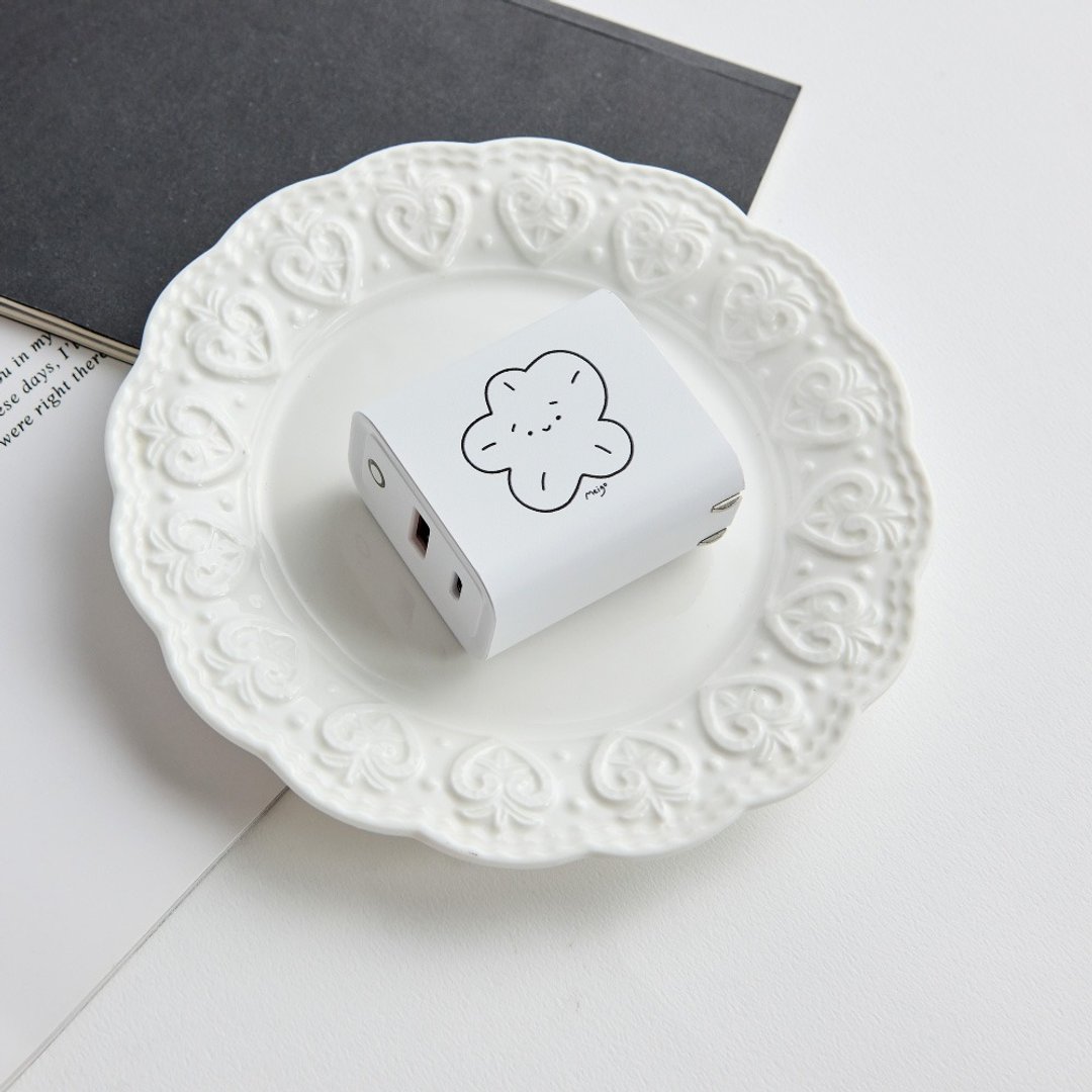 Meigo微笑花花USB3.0+PD20W双孔充电器 - 数码小物 - 塑料 多色