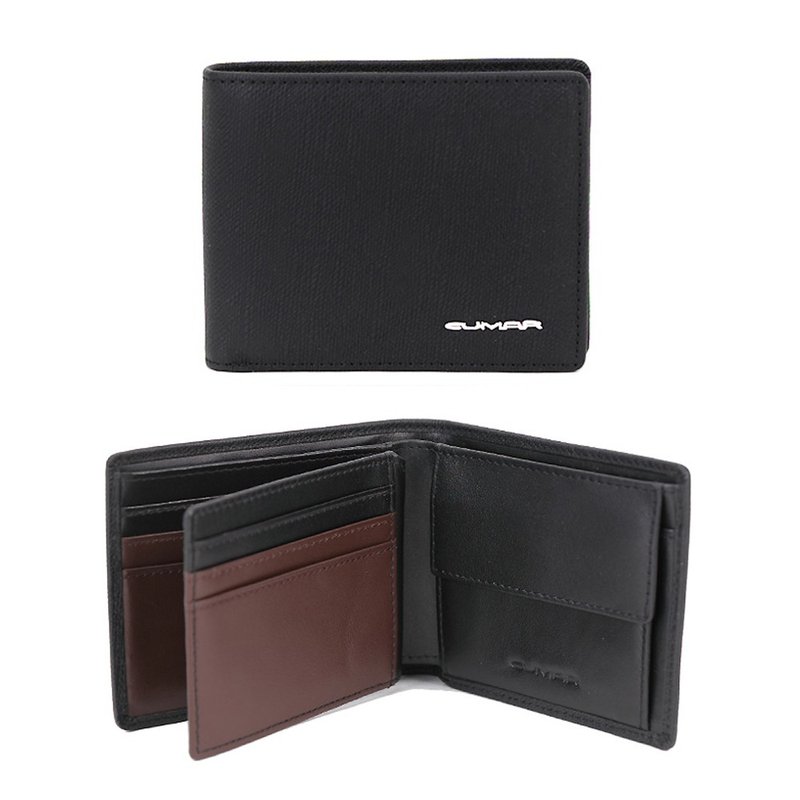 CUMAR 真皮 / 皮夹 ENGLER 合页零钱袋 短夹 - 皮夹/钱包 - 真皮 黑色