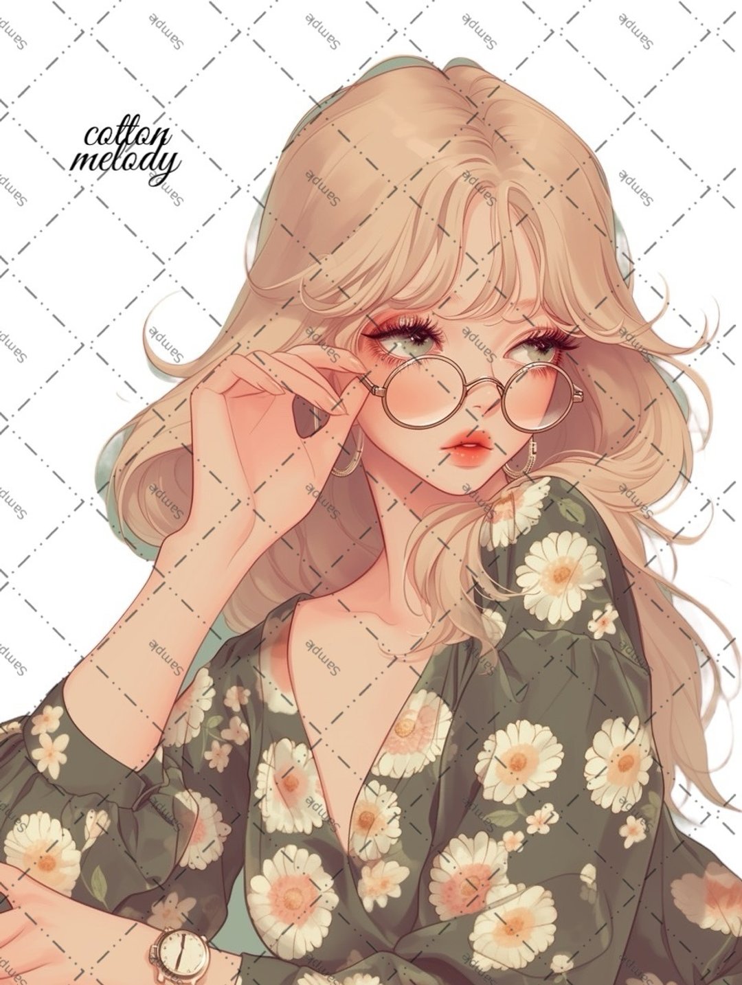 原创贴纸 no.1767 人物贴纸 原创贴纸 人物贴纸 女孩贴纸 原创人物贴纸 - 贴纸 - 纸 