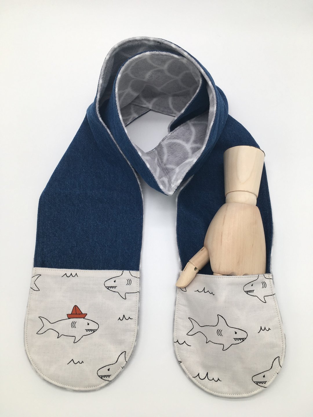 口袋围巾 围巾 颈巾 小童围巾 Pocket Scarf - 围巾/披肩 - 棉 
