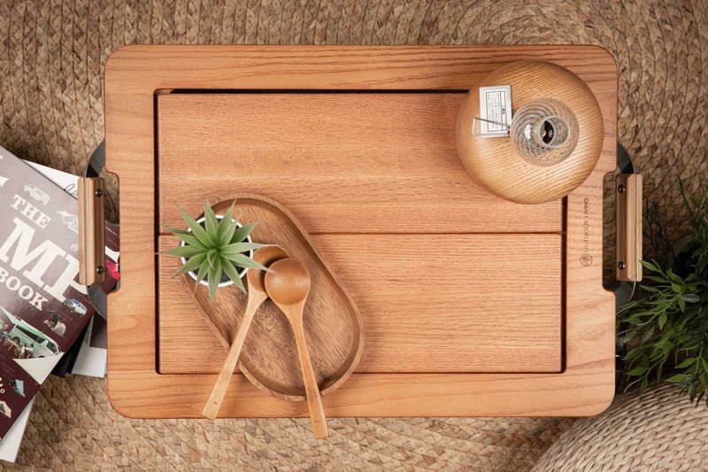 Snow Peak UG-025g 铁箱专用实木IGT桌框组 - 露营用品 - 木头 