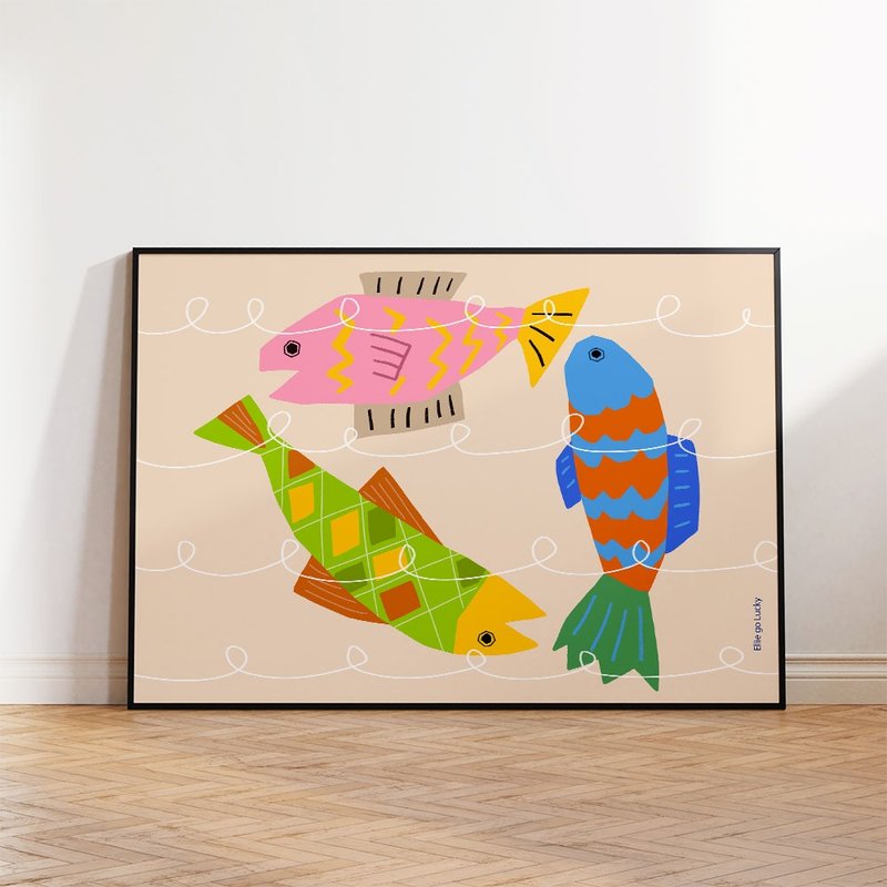 艺术印刷/鱼/插画海报 A3,A2 - 海报/装饰画/版画 - 纸 