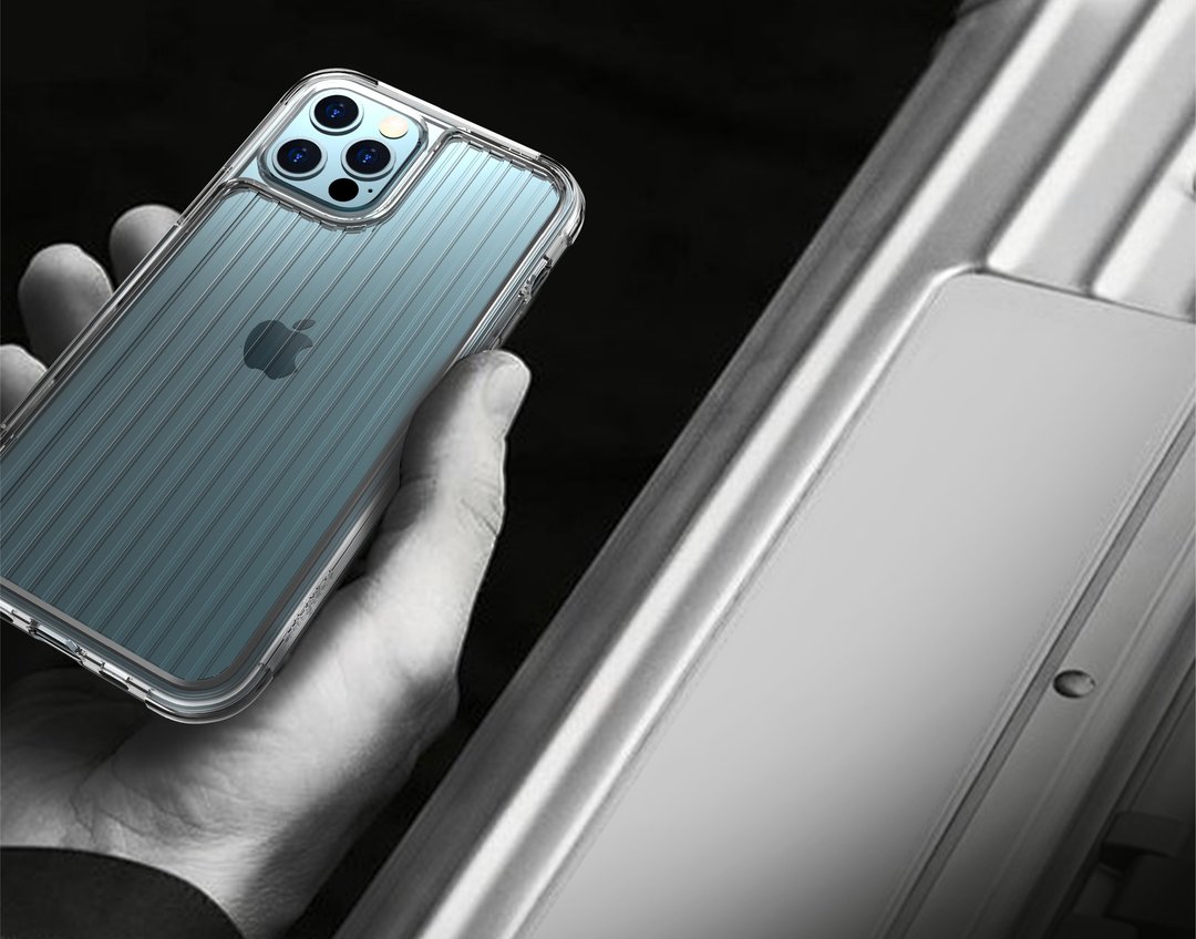 LINKASEAIR 防摔抗菌蚀刻玻璃壳 iPhone12 Pro Max 6.7寸 直条 - 手机壳/手机套 - 玻璃 透明