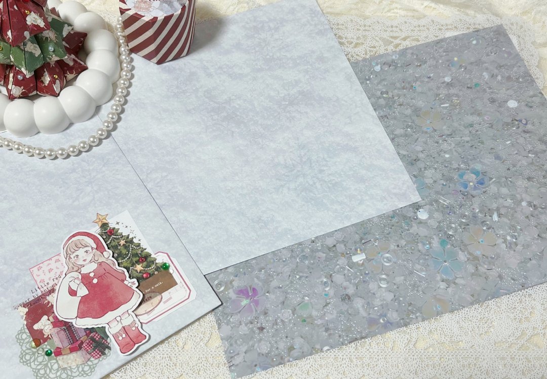 christmas design paper snow - 纸盒/包装盒 - 纸 多色