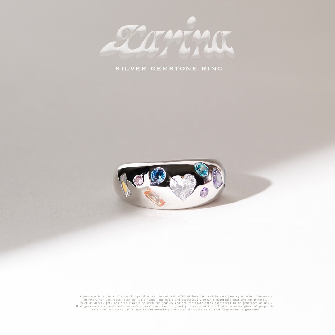 Ctrlshift - Karina ring - 戒指 - 纯银 银色