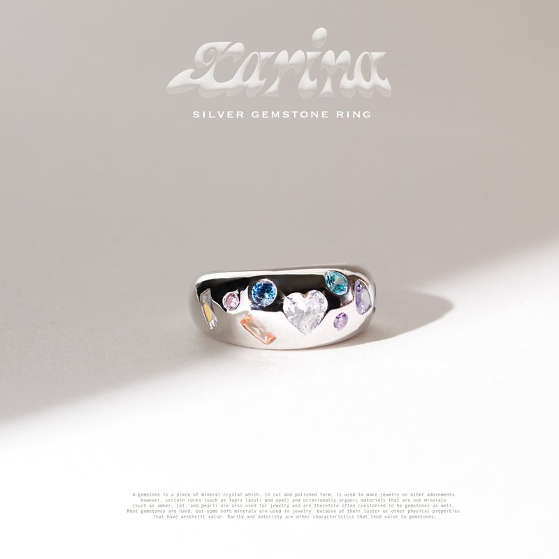 Ctrlshift - Karina ring - 戒指 - 纯银 银色