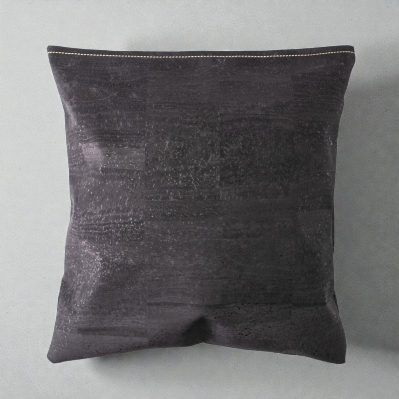 Talawa Cork 软木皮革抱枕套 (黑色) - 枕头/抱枕 - 环保材料 黑色