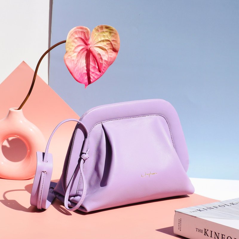 医生包Lolli Cross-body Bag 医生包 - Lavender - 侧背包/斜挎包 - 真皮 紫色