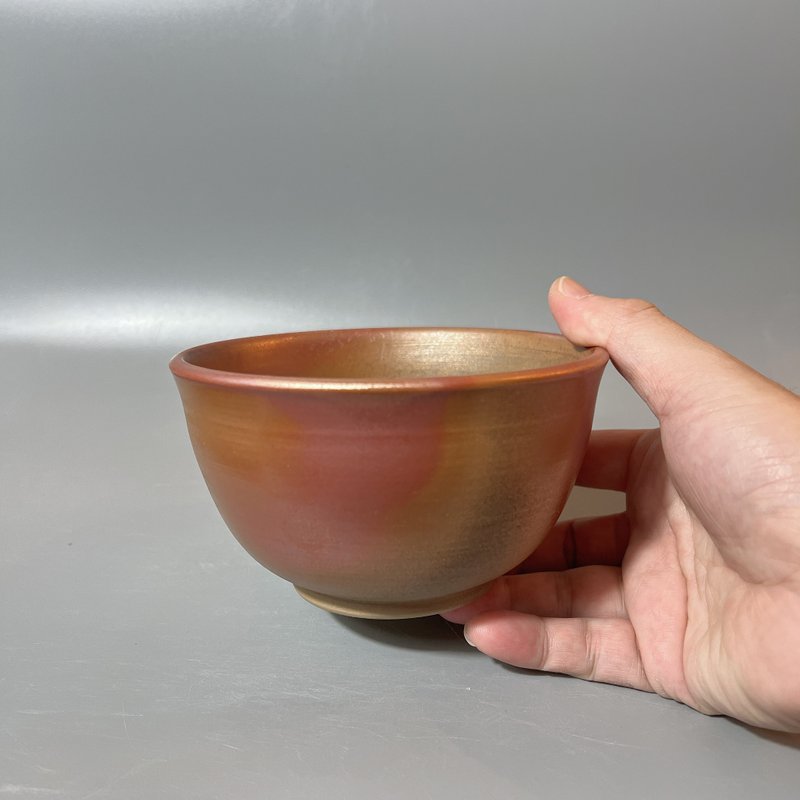 柴烧古朴金彩碗 / 柴烧小碗 / 小平凡手作 - 茶具/茶杯 - 陶 