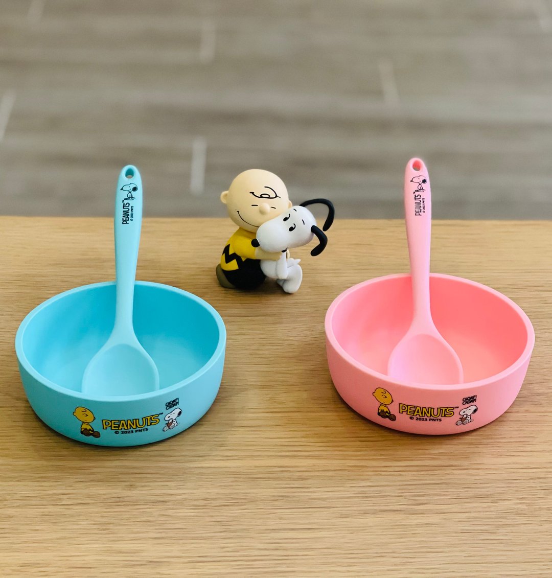 SNOOPY 史诺比食品级硅胶碗 200ml PEANUTS正版授权 - 碗 - 硅胶 粉红色