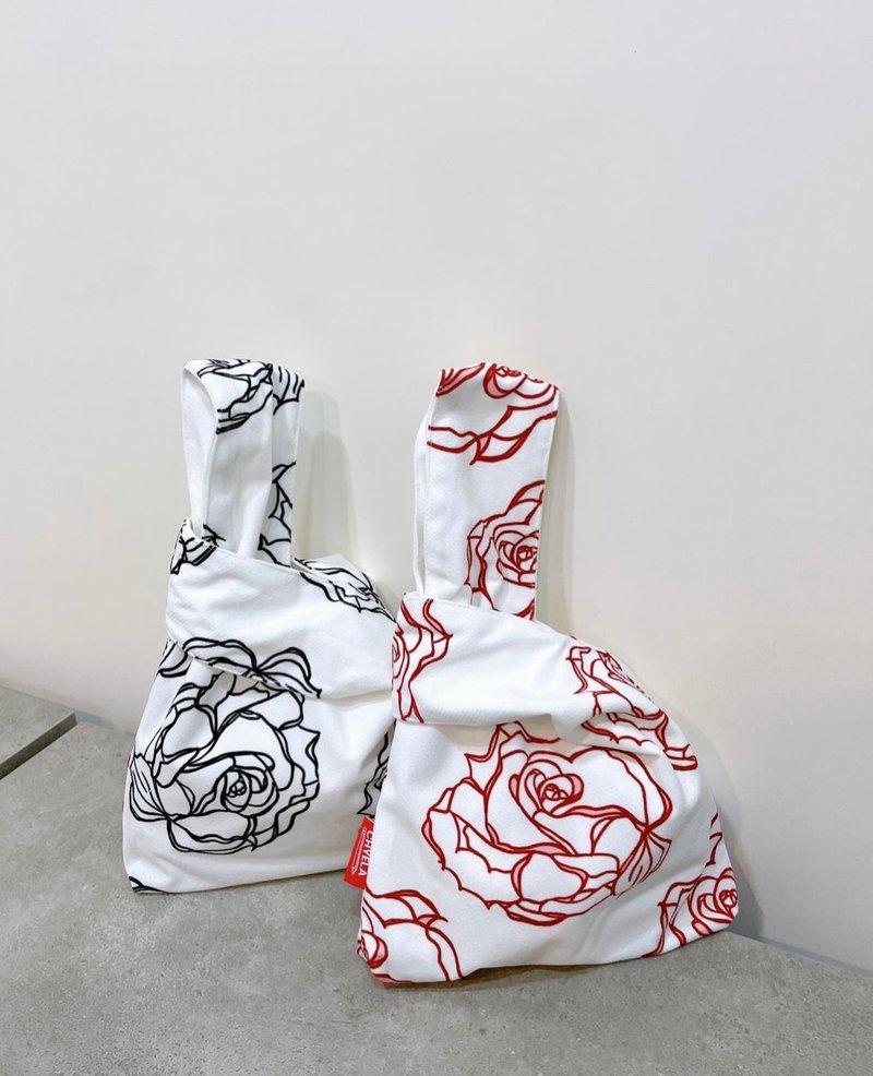 原创设计绘图 - 手挽袋 - 手拿包 - 棉．麻 白色