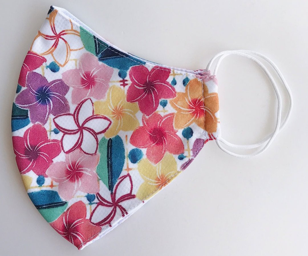 Ishigaki Island Bingata Mask - 口罩 - 棉 