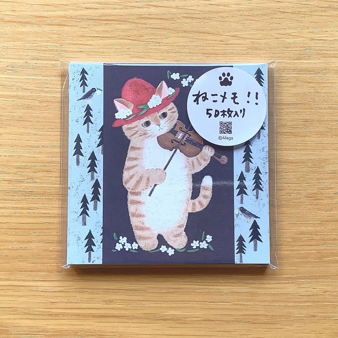 猫咪备忘录 #new7 小提琴猫 内含50张 - 信封/信纸 - 纸 