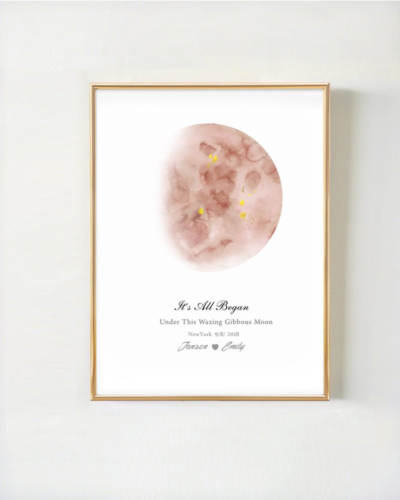 客制化礼物 新婚礼物 结婚纪念日  情侣礼物 生日礼物 情人节礼盒 - 海报/装饰画/版画 - 纸 