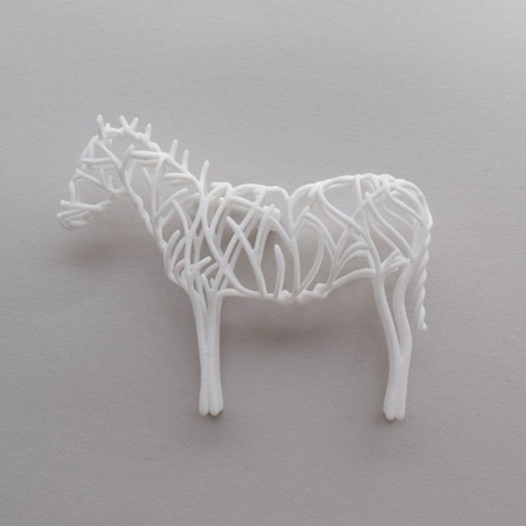 Equus 胸针 / 白色 - 胸针 - 塑料 
