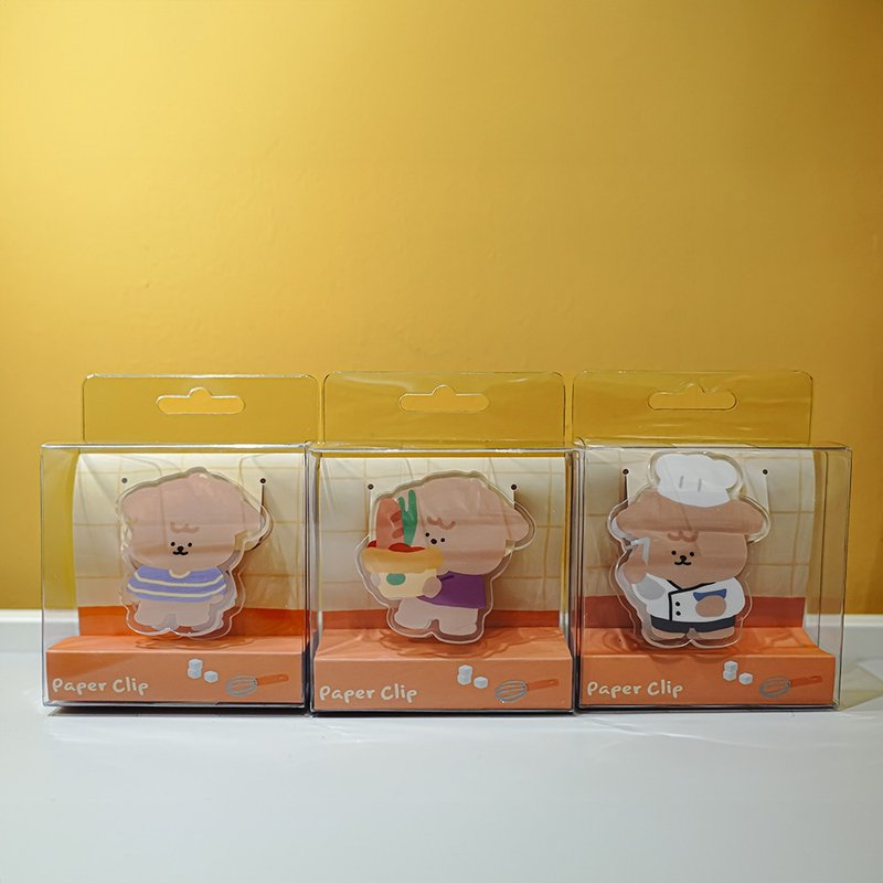 Moominzy-压克力夹(我是厨师款/居家款/买菜款) - 收纳用品 - 塑料 