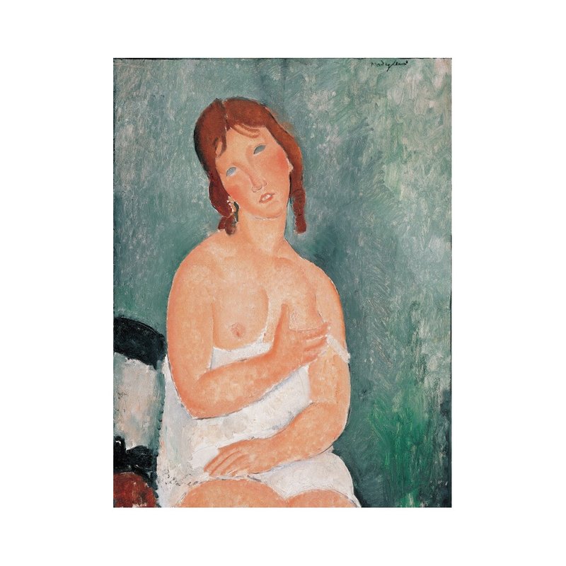 【艺术挂画】Amedeo Modigliani | Weiblicher Halbakt - 海报/装饰画/版画 - 纸 