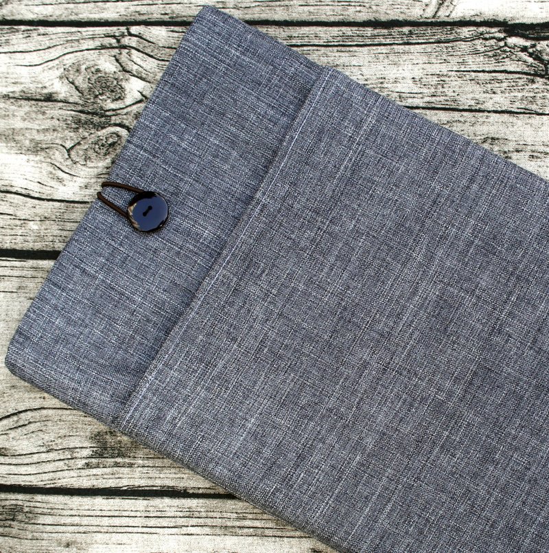 平板电脑,  电脑包 (量身订制) - 行政型深灰色 (M-238) - 电脑包 - 棉．麻 灰色