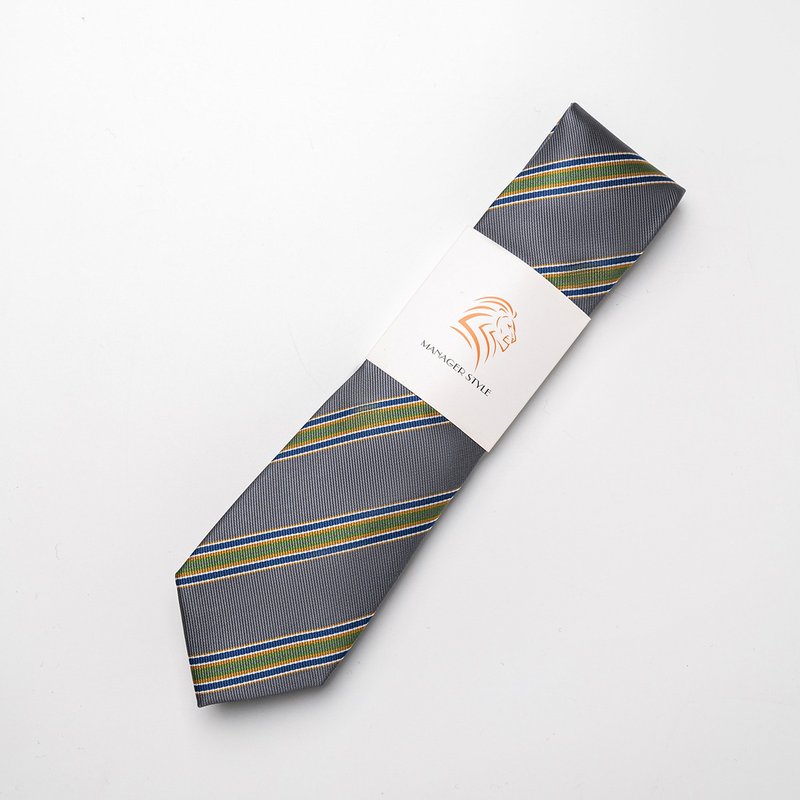 P0520-64 - 领带/领带夹 - 聚酯纤维 灰色