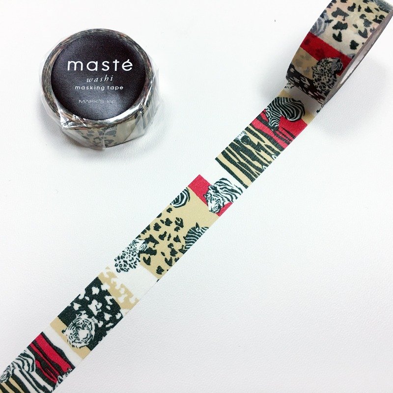 maste 和纸胶带 动物系列【沙法里 (MST-ZB02-B)】野生动物 - 纸胶带 - 纸 多色